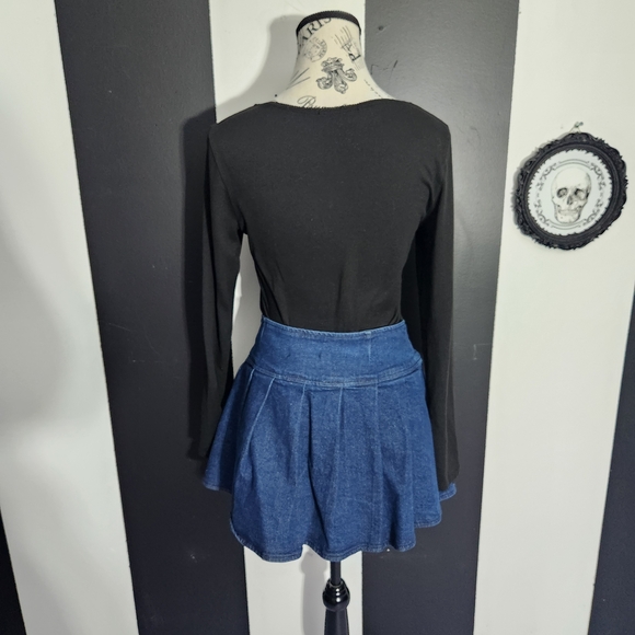 Blue Denim Skirt - Picture 5 of 7